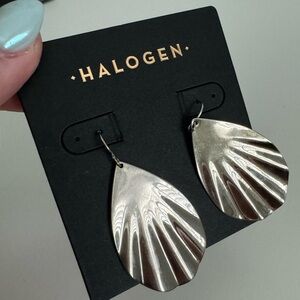 Halogen Silver Dangle Earrings